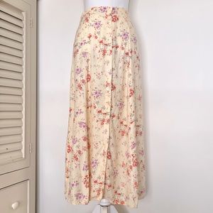 vintage floral skirt